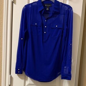 Women’s Royal Blue Blouse with Cami NWT